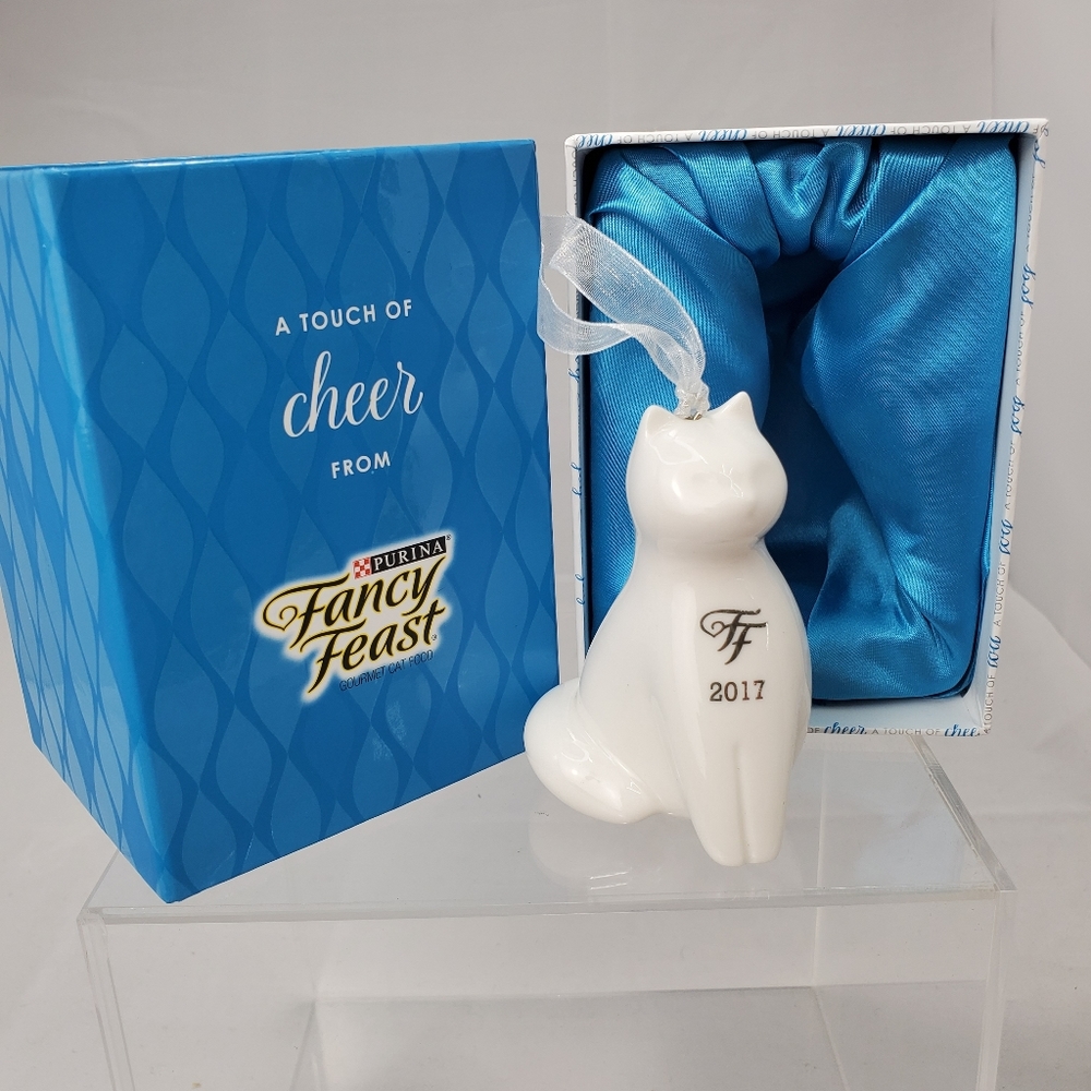 Fancy Feast Purina Collectible Porcelain Ornament